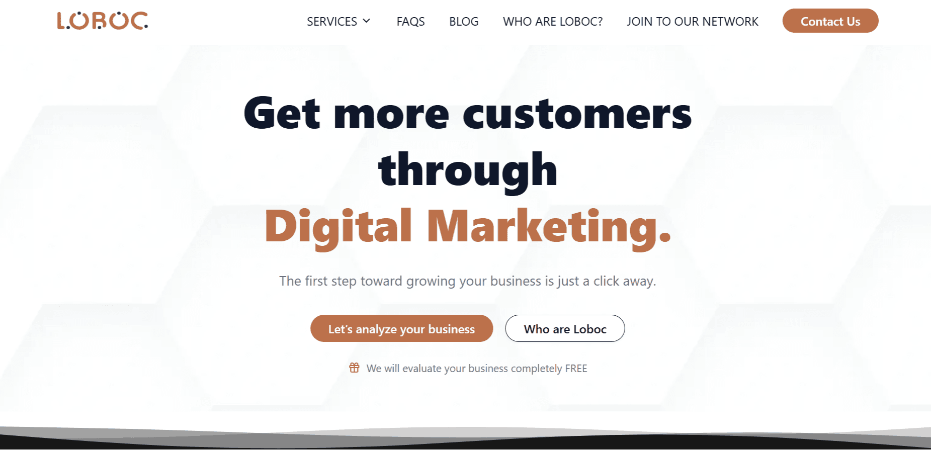 Captura de Loboc Digital Marketing Agency